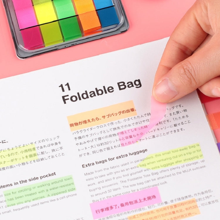 5pcs Fluorescent Transparent Small Sticker Note Indicator Label Index Sticker, Specification: 7660 (One Box)