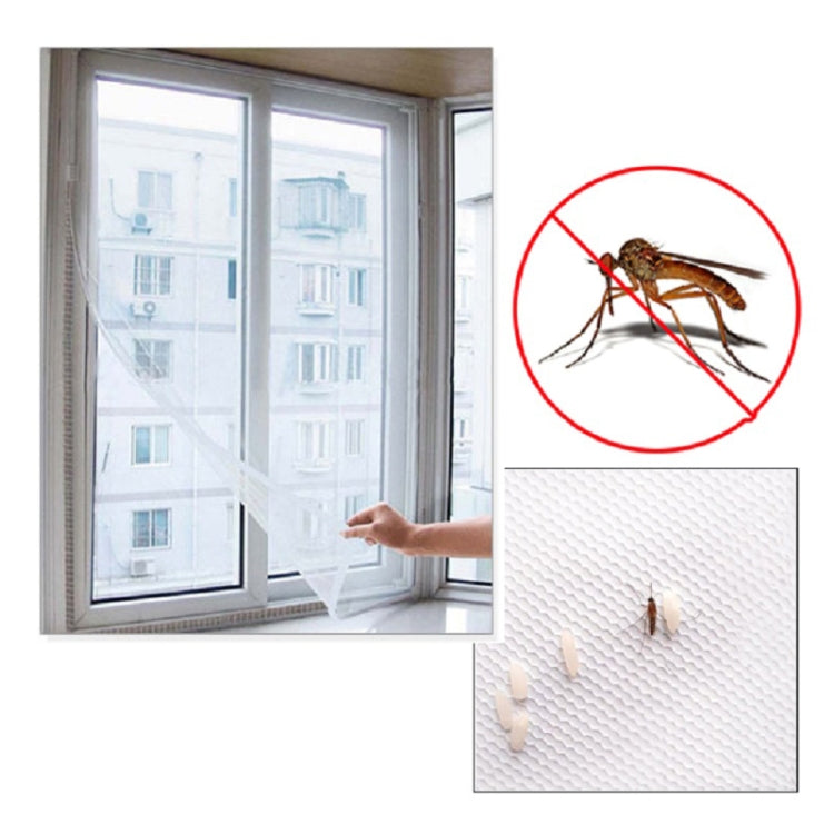 DIY Fly Mosquito Bug Mesh Window Screen Self-adhesive Anti-mosquito Net���13X15cm)