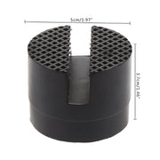 Floor Slotted Car Rubber Jack Pad Frame Protector Adapter Jacking Disk Pad Tool(Black)