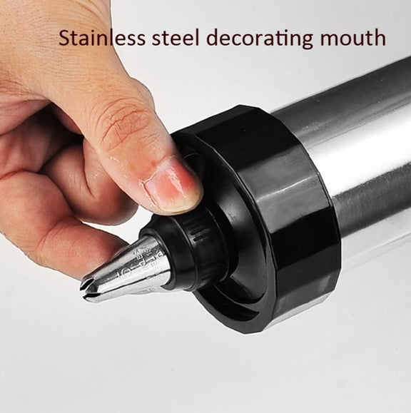 Multi-Function Stainless Steel Piping Gun Set Cookie Biscuits Hand Pressing Biscuit Machine Household DIY Baking Tools