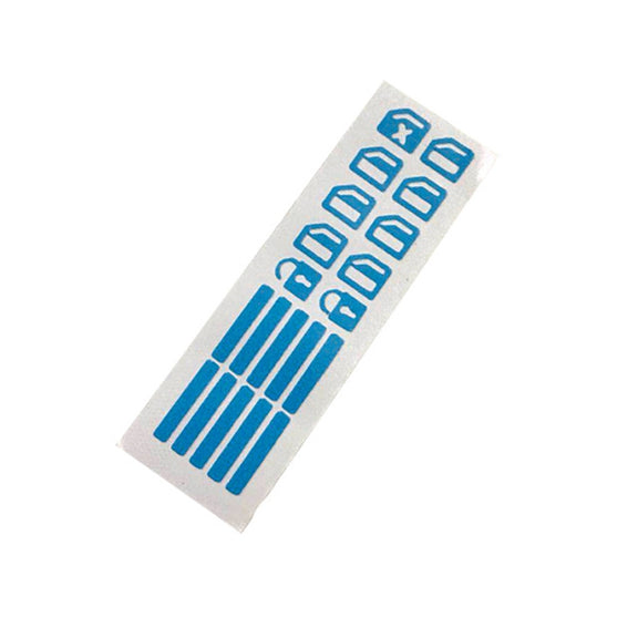 Car Window Sticker Lifter Modified Sticker Car Luminous Switch Car Window Button Car Sticker(Luminous Blue)