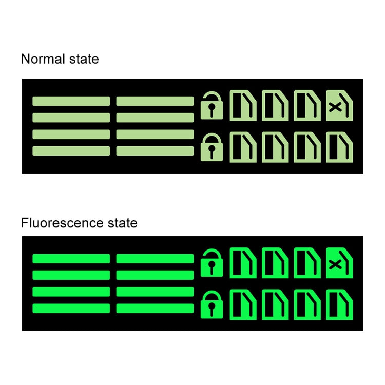 Car Window Sticker Lifter Modified Sticker Car Luminous Switch Car Window Button Car Sticker(Luminous Orange)