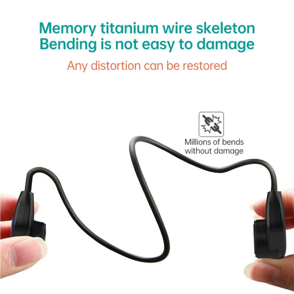 K3 Bone Conduction Bluetooth 5.0 Wireless Headphones Water-resistant Headphones 16GB RAM(Gray)