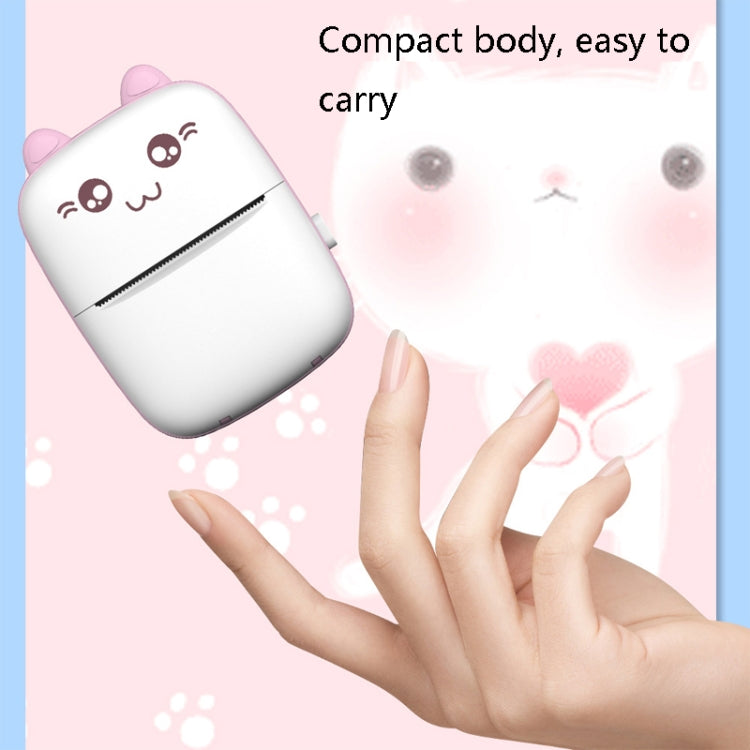 C9 Mini Thermal Printer Bluetooth Photo Printer Student Homework Mistakes Collections Printer(English Version Pink)