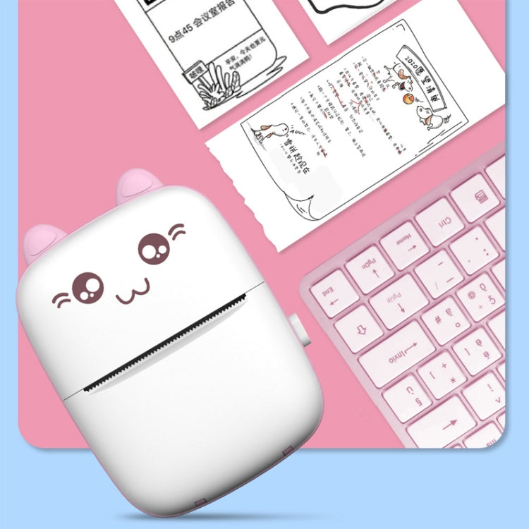 C9 Mini Thermal Printer Bluetooth Photo Printer Student Homework Mistakes Collections Printer(English Version Pink)