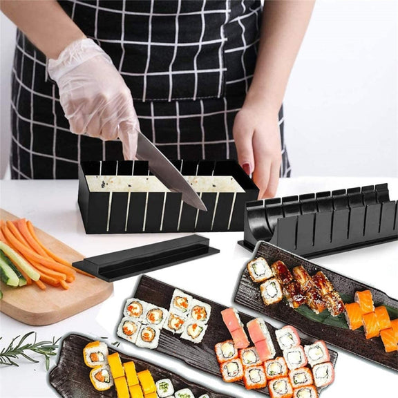 11 in 1 Sushi Mold With Sushi Knife Rice Ball Mold DIY Home Creative Sushi Roll Set