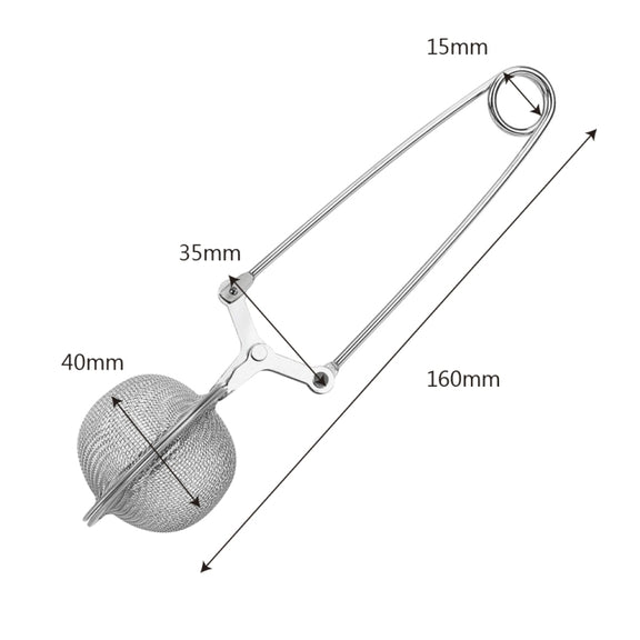 2 PCS Stainless Steel Sphere Mesh Tea Strainer Coffee Herb Spice Filter Tea Infuser