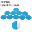 20 PCS Metal Plate Disk Iron Sheet For Magnetic Car Phone Stand Holder(30x0.3mm) - Hand-Sticking Bracket by PMC TechLife | Online Shopping South Africa | PMC TechLife