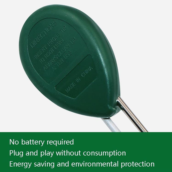 3 In 1 Soil Detector PH Value Light Intensity Test Pen Round Head Soil Dry Moisture Meter