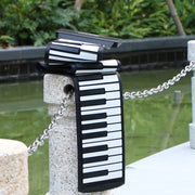 MIDI88 88-Key Hand-Rolled Foldable Piano Professional MIDI Soft Keyboard Simulated Practice Portable Electronic Piano(Black English)