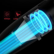 Car Handheld Portable Vacuum Cleaner Small Car Vacuum Cleaner Wired Black
