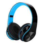 FG-69 Bluetooth Wireless Headset Subwoofer Mobile Computer Headset(Blue)
