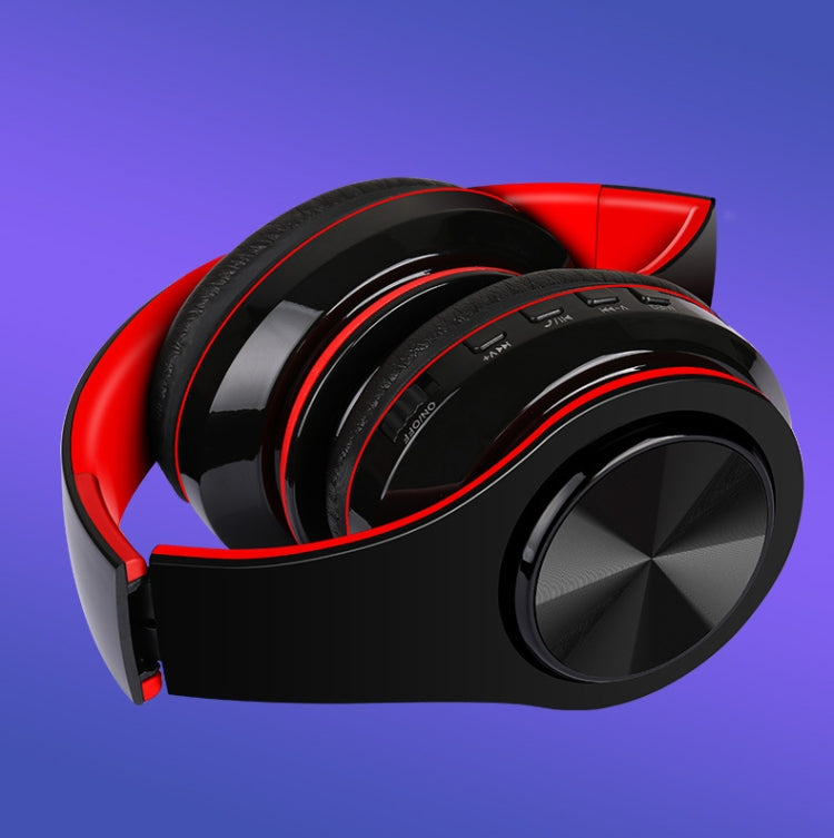 FG-69 Bluetooth Wireless Headset Subwoofer Mobile Computer Headset(Red)