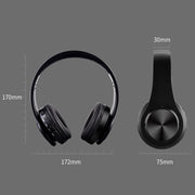 FG-69 Bluetooth Wireless Headset Subwoofer Mobile Computer Headset(Black)