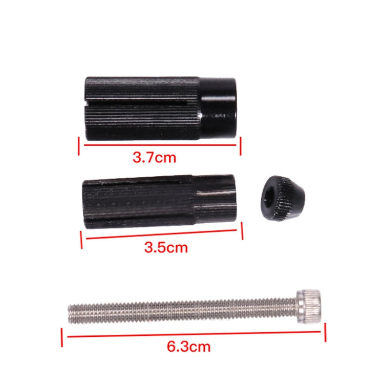Motorcycle Modified Rearview Mirror CNC Handle Mirror Accessories(Black)