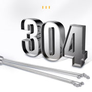2 PCS Manual Whisk Stainless Steel Glass Bead Egg Whisk Kitchen Household Hand-Held Baking Tools Type A 12 Inch