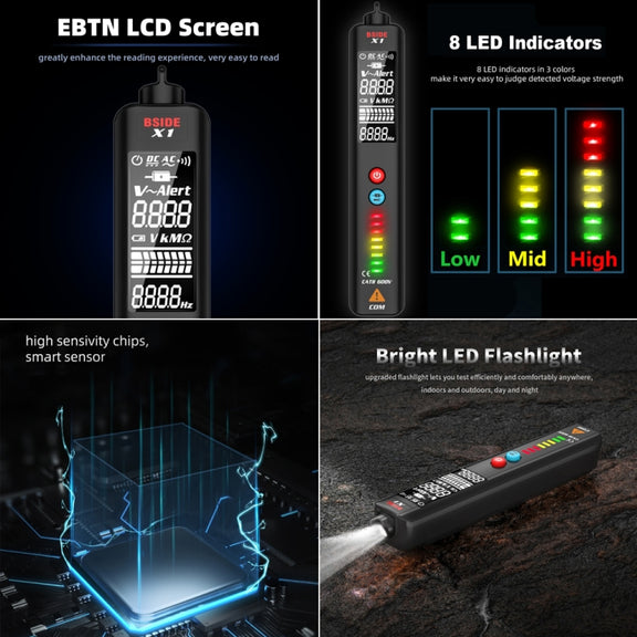 BSIDE X1 Smart Digital Multimeter Test Electric Pen Voltage Detector