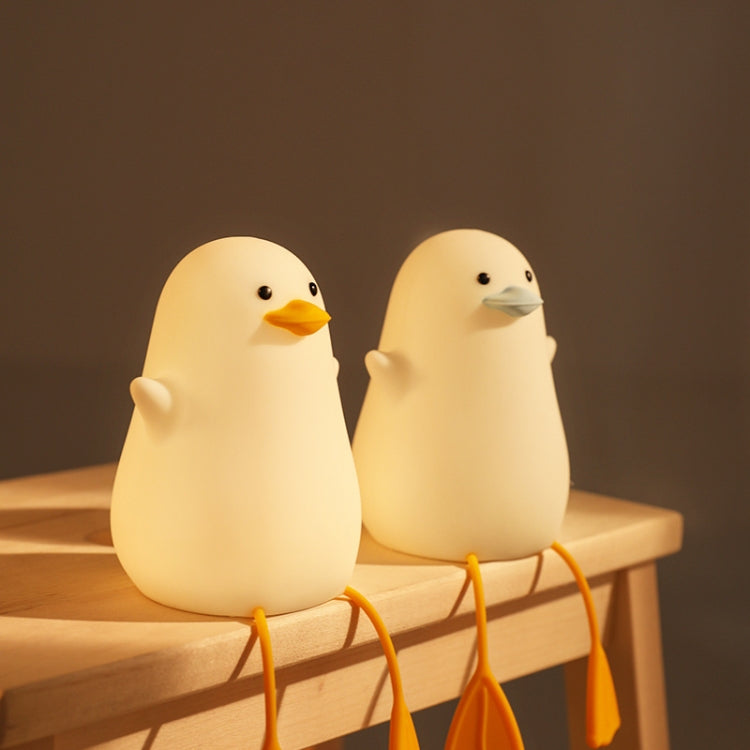 Silicone LED Night Light Mobile Phone Holder(Yellow Mouth)