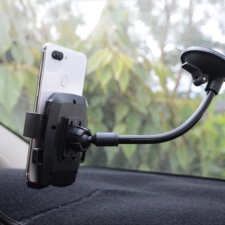 Car Windshield Automatic Lock Phone Holder(Blue)