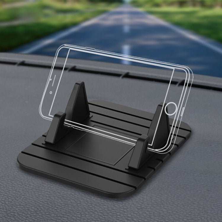 6 PCS Silicone Car Mobile Phone Bracket Car Mini Lazy Bracket(Black)