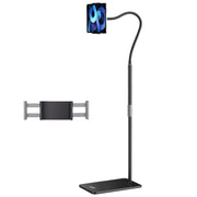 SSKY L6 Bedside Sofa Live Landing Phone Tablet Computer Bracket, Style: Base Heavy Telescopic Version (Black)