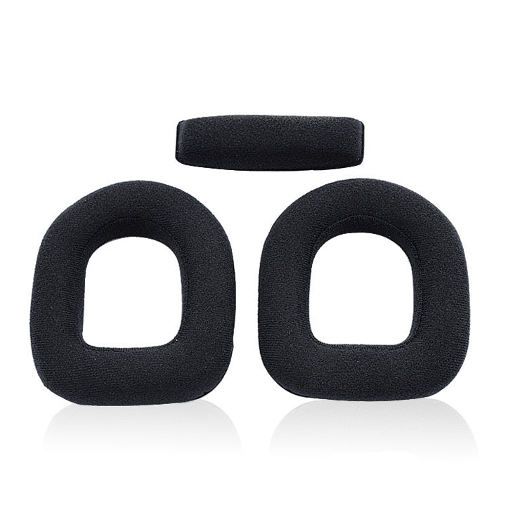 2 PCS Gaming Headset Sponge Protective Case Flannel Head Beam  for Logitech A50