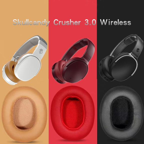 2 PCS Headphones Sponge Cover For Skullcandy Crusher 3.0 Wireless(Black)