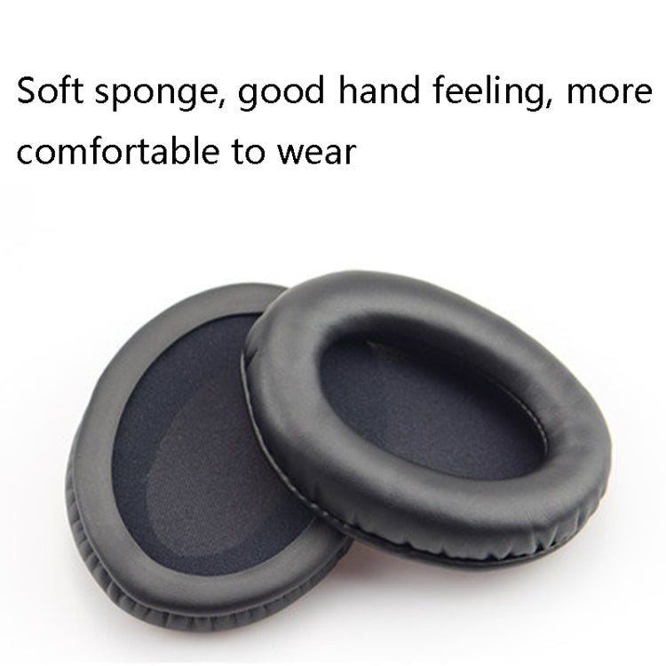 1 Pairs Headset Sponge Cover Ear Pad Leather Case For Kingston Cloud Silver II, Colour: Lambskin White