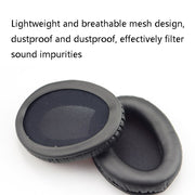 1 Pairs Headset Sponge Cover Ear Pad Leather Case For Kingston Cloud Silver II, Colour: Lambskin White