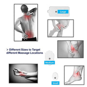 24-Mode Digital Electronic Pulse Massager Intelligent Whole Body Physical Therapy Meridian Massager, Specification: US Plug( Silver)
