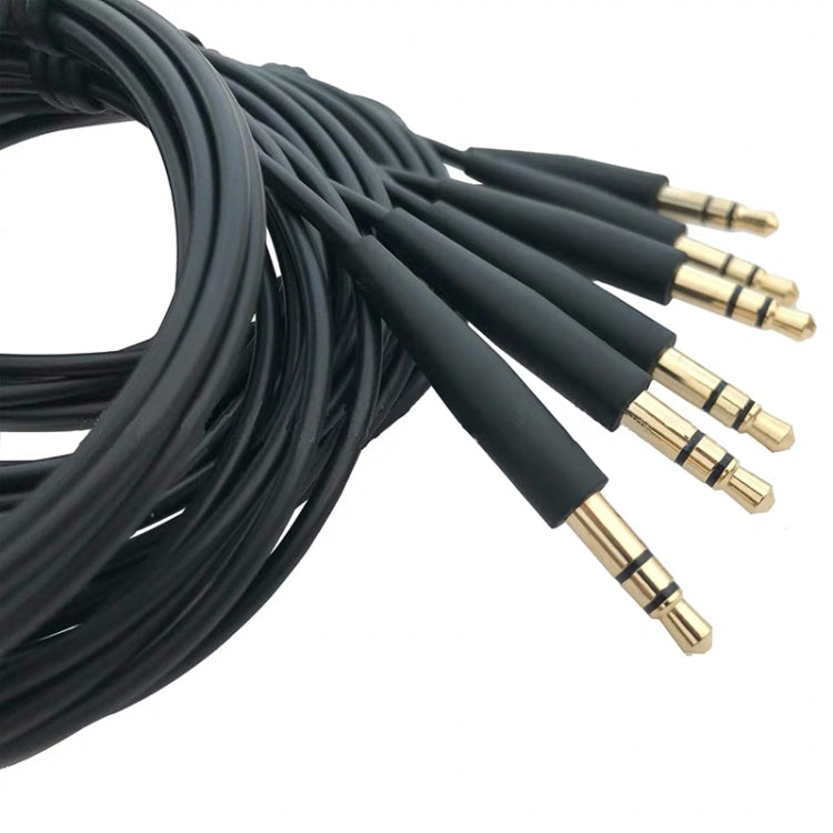 2 PCS 3.5mm To 2.5mm Audio Cable For Bose QC25 / QC35 / Soundtrue / SoundLink / OE2(Black)