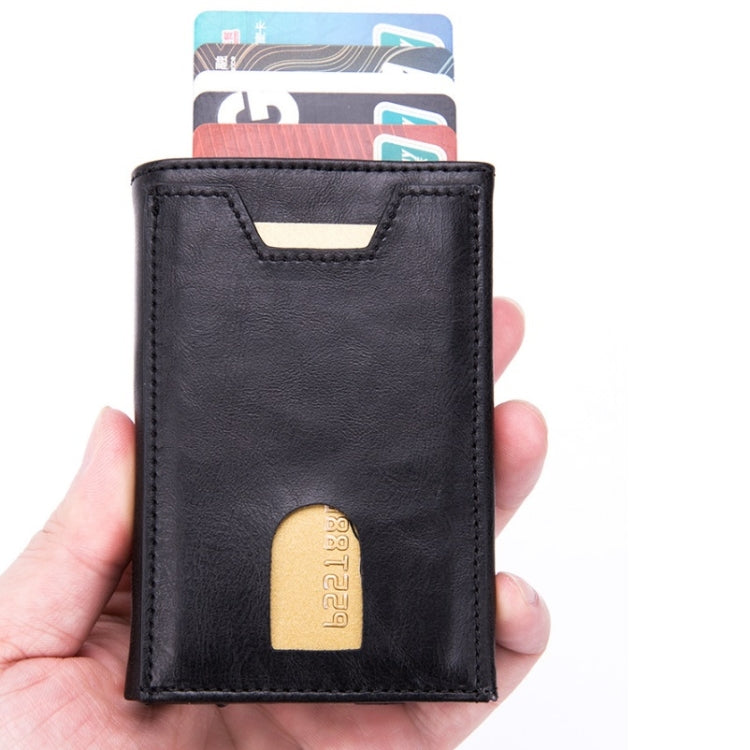 RFID Anti-Theft Aluminum Alloy Card Case(Carbon Fiber Black)