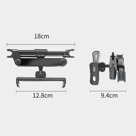Car Seat Telescopic Bracket Car Rear Pillow Mobile Phone Bracket, Colour: 06 Upgrade Version Black