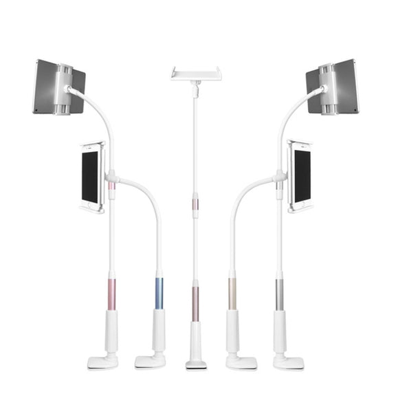 LP-6 Tablet Mobile Phone Lazy Bracket Detachable Bed Bracket, Style: Three-stage (Blue)