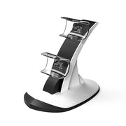 IPLAY HBP-314 Wireless Bluetooth Handle Two-Seater Charger For PS5(White)