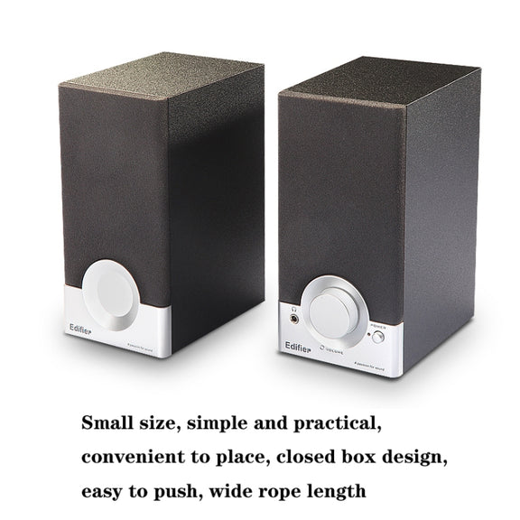 Edifier R18T Notebook Desktop Computer Mini Speaker Small Subwoofer, US Plug(Black)