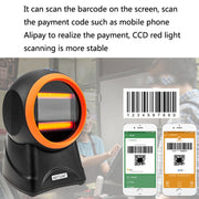 NETUM 2050 Supermarket Cashier Barcode QR Code Scanner Desktop Vertical Scanner, Specification��� Enhanced Version