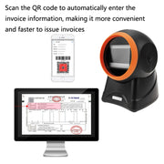 NETUM 2050 Supermarket Cashier Barcode QR Code Scanner Desktop Vertical Scanner, Specification��� Enhanced Version