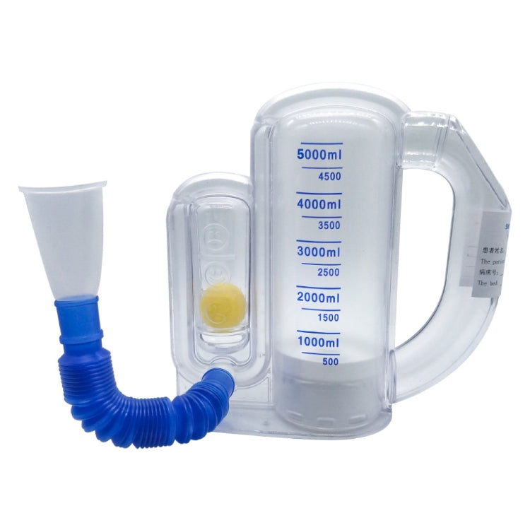 Respiratory Training Device Lung Capacity Training Pulmonary Function Exercise Rehabilitation Device, Specification: Single Ball  5000ml