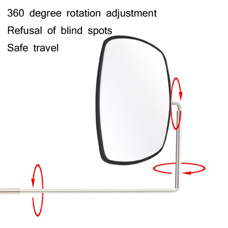 WEST BIKING Bicycle Riding Glasses Mini Rearview Mirror Multi-Angle Adjustable Flat Mirror(Black)