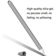 5 PCS Stylus Silicone Protective Case For Apple Pencil 2(Black)