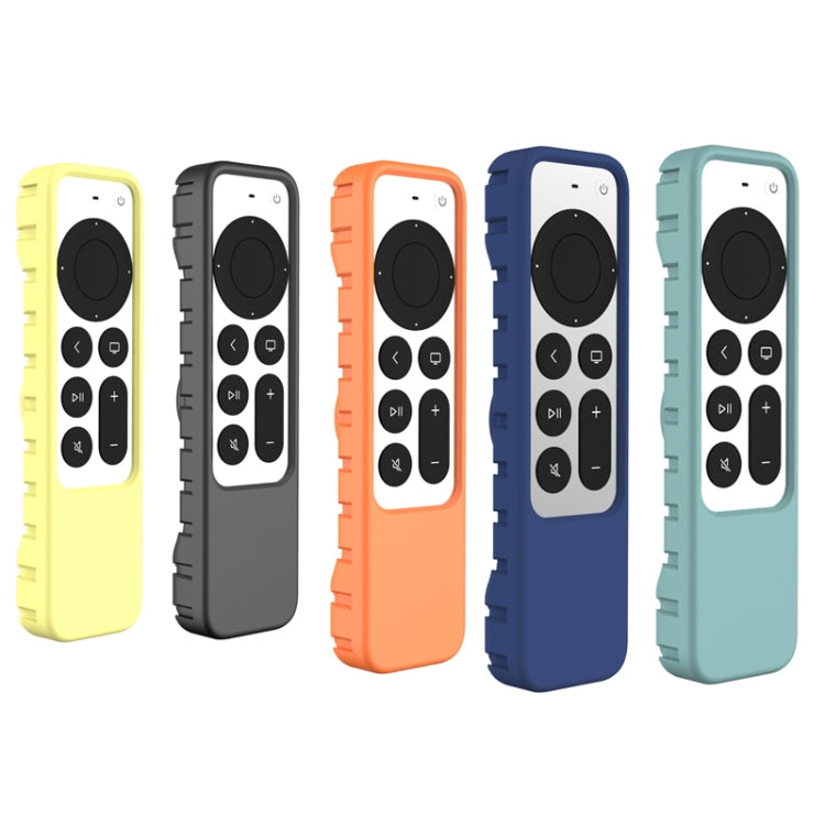 2 PCS Remote Control All-Inclusive Protective Cover, Applicable Model: For Apple TV 4K(Black)