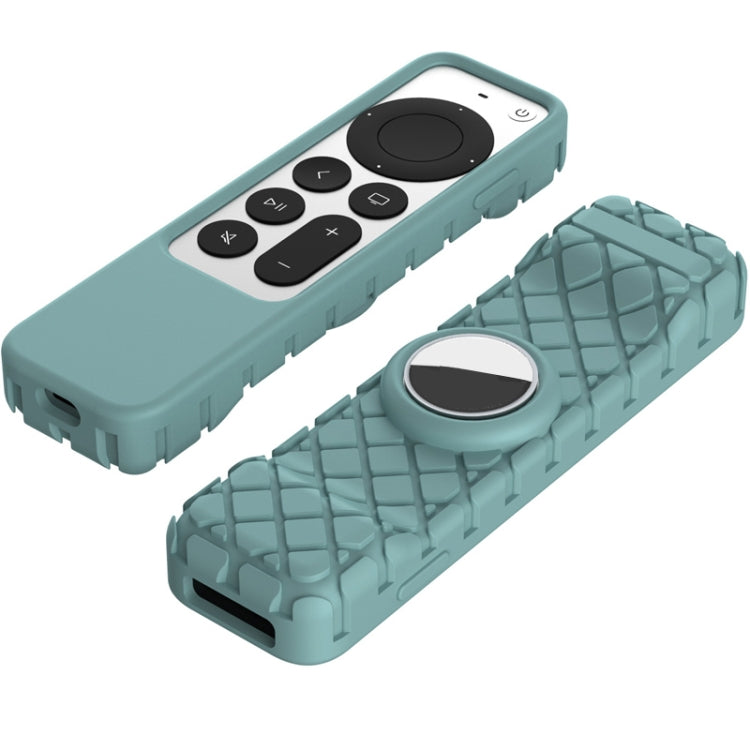 2 PCS Remote Control All-Inclusive Protective Cover, Applicable Model: For Apple TV 4K(Black)