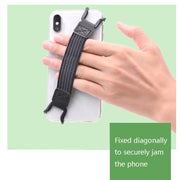 5 PCS Mobile Phone Back Strapping Bracket Lazy Phone And Tablet Back Stick Bracket, Style: 2 x 20cm (Black)