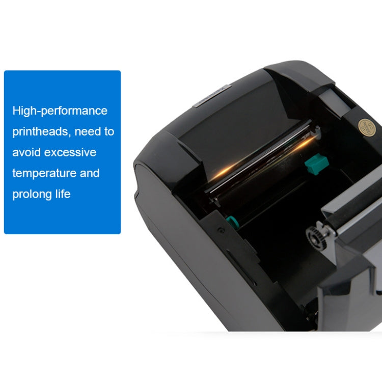 Xprinter XP-365B 80mm Thermal Label Printer Clothing Tag Supermarket Barcode Printer, Plug: EU Plug(Bluetooth Version)