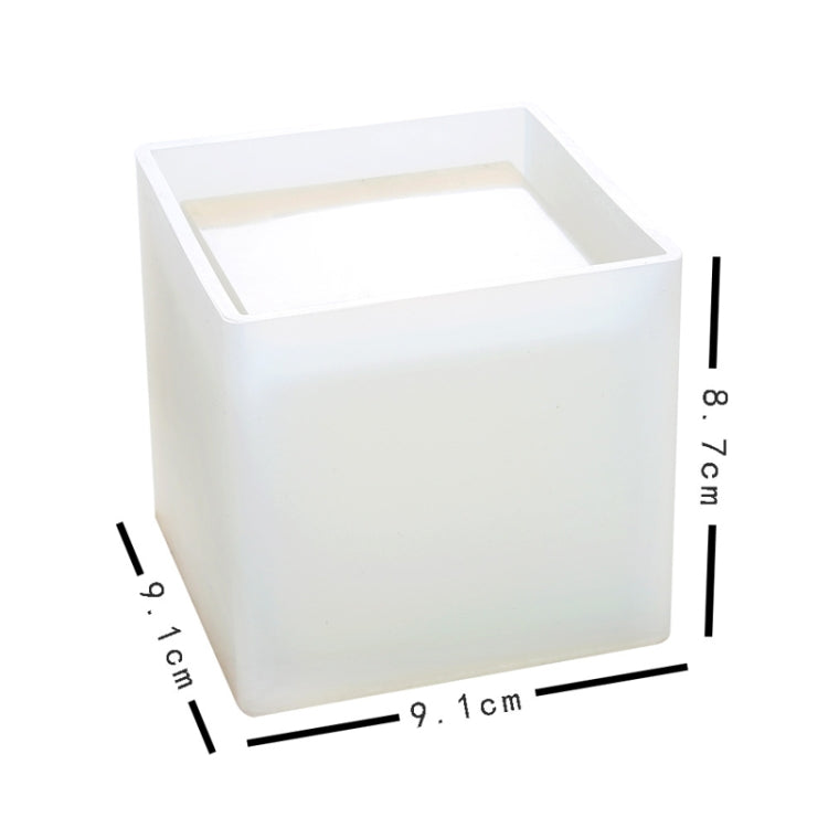 BM-02 Flower Pot Cup Pen Holder Silicone Mold(Square)