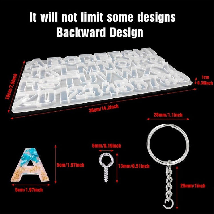 111PCS/Set DIY Mirror Silicone Pendant Mold, Crystal Epoxy Key Pendant Set(Mold)