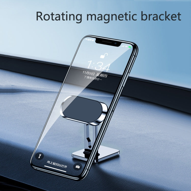 2 PCS Multifunctional Car Phone Holder Magnetic Suction Instrument Panel Navigation Suction Cup Holder, Colour: S17 Silver
