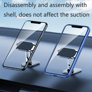 2 PCS Multifunctional Car Phone Holder Magnetic Suction Instrument Panel Navigation Suction Cup Holder, Colour: S17 Silver