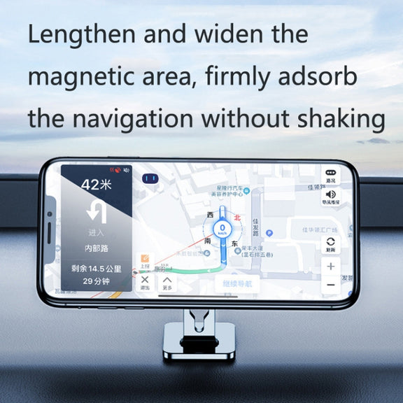 2 PCS Multifunctional Car Phone Holder Magnetic Suction Instrument Panel Navigation Suction Cup Holder, Colour: S17 Silver
